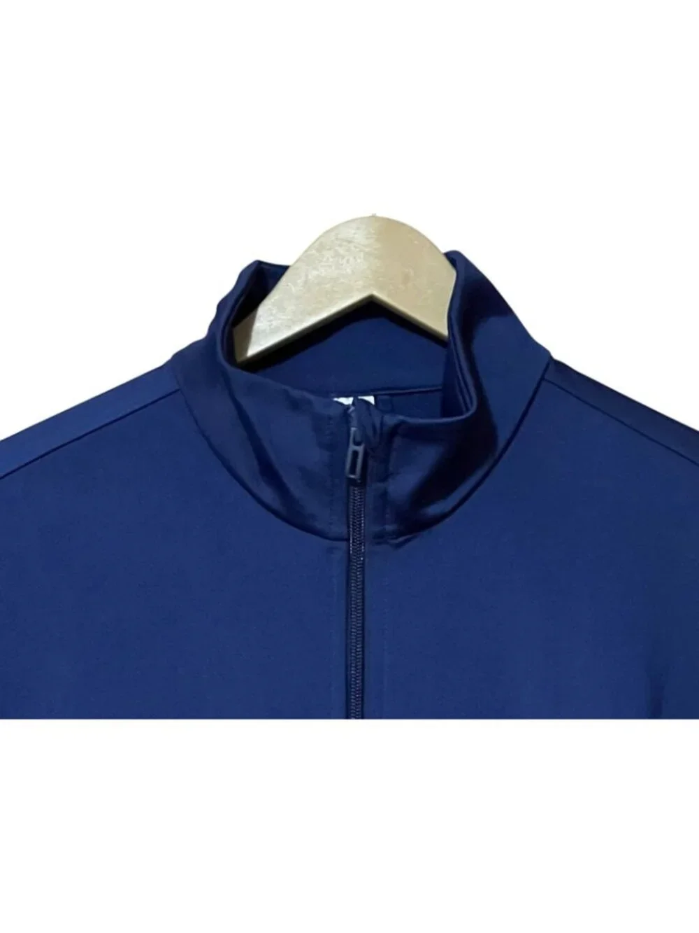 adidas Tricot FZ Full Zip Track Jacket Mens L Dark Blue Training Zip Pockets NWT